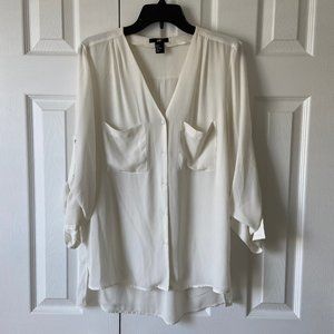 H&M 3/4 Sleeve Button Down Blouse
